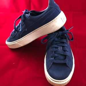 Blue Puma sneakers